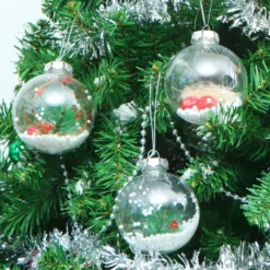 20pcs Clear Christmas Bulb Ornaments -Christmas Decoration Shop 20Pcs Assorted Size Snow Filling Ornaments 4 result 600x600 1