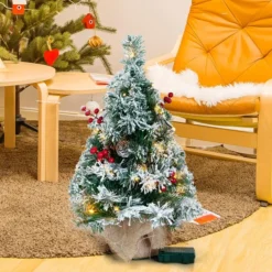 Pre Lit Snow Flocked Christmas Tree Tabletop 20in 10 Pre Lit Snow Flocked Christmas Tree Tabletop 20in -Christmas Decoration Shop 22 Snow Flocked Prelit Table top Christmas Tree 3 result 600x600 1