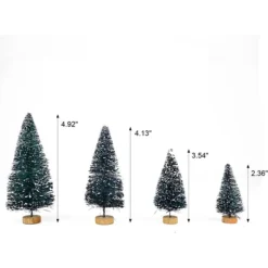 24pcs Mini Snow Frosted Artificial Christmas Trees 13 24pcs Mini Snow Frosted Artificial Christmas Trees -Christmas Decoration Shop 24Pcs Artificial Mini Christmas Trees 5