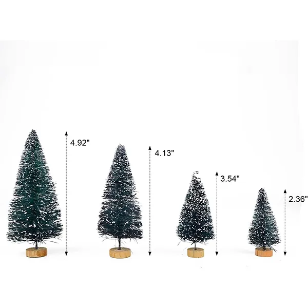 24pcs Mini Snow Frosted Artificial Christmas Trees 8 24pcs Mini Snow Frosted Artificial Christmas Trees - Image 6