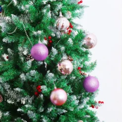 24pcs Lavender Christmas Ball Ornaments 3.15in 12 24pcs Lavender Christmas Ball Ornaments 3.15in -Christmas Decoration Shop 24Pcs Basic Christmas Ball Ornaments 3.15in Lavender 6 600x600 1