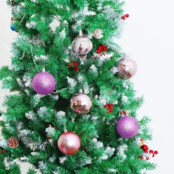 24pcs Lavender Christmas Ball Ornaments 3.15in 13 24pcs Lavender Christmas Ball Ornaments 3.15in -Christmas Decoration Shop 24Pcs Basic Christmas Ball Ornaments 3.15in Lavender 7 600x600 1