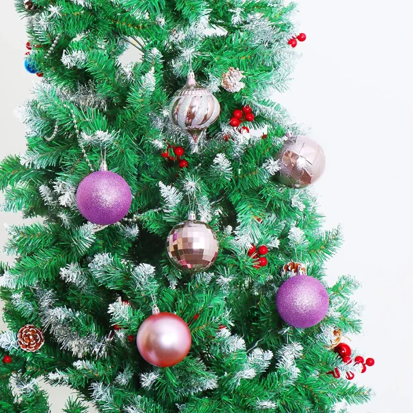 24pcs Lavender Christmas Ball Ornaments 3.15in 8 24pcs Lavender Christmas Ball Ornaments 3.15in - Image 6