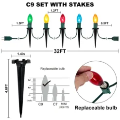 24pcs Multicolor Christmas Pathway Marker String Lights 11 24pcs Multicolor Christmas Pathway Marker String Lights -Christmas Decoration Shop 24Pcs Christmas Multicolored Pathway Marker String Lights 3 result 600x600 1
