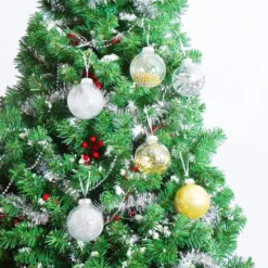 24pcs Gold Clear Plastic Christmas Ball Ornaments 13 24pcs Gold Clear Plastic Christmas Ball Ornaments -Christmas Decoration Shop 24Pcs Gold Plastic Clear Ball Ornaments with Filling 6 result 600x600 1