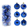 24pcs Blue And White Christmas Ball Ornaments 1 24pcs Blue And White Christmas Ball Ornaments -Christmas Decoration Shop 24pcs Blue and White Christmas Ball Ornaments 2 600x600 1