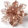 24pcs Rose Gold Christmas Poinsettia Flower Decorations -Christmas Decoration Shop 24pcs Rose Gold Christmas Poinsettia Flower Decorations 6 600x576 1