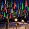 3x 8 Tubes (12in) Christmas Meteor Shower Rain Lights, Multicolor -Christmas Decoration Shop 288 LED Meteor Shower Rain Lights 8 Tubes 30cm Multicolor 3 Pack 1 result 600x600 1