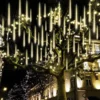 3x 8 Tubes (12in) Christmas Meteor Shower Rain Lights, Warm White -Christmas Decoration Shop 288 LED Meteor Shower Rain Lights 8 Tubes 30cm Warm White 1 result 600x600 1