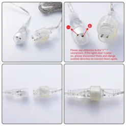 3x 8 Tubes (12in) Christmas Meteor Shower Rain Lights, Warm White -Christmas Decoration Shop 288 LED Meteor Shower Rain Lights 8 Tubes 30cm Warm White 4 result 600x600 1