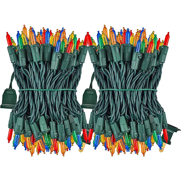 2x100 LED Multicolor Christmas Green Wire String Lights 26.25ft 6 2x100 LED Multicolor Christmas Green Wire String Lights 26.25ft - Image 4