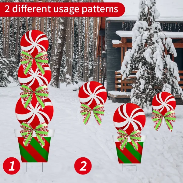 2pcs Outdoor Christmas Yard Signs With Stakes 4 2pcs Outdoor Christmas Yard Signs With Stakes - Image 2