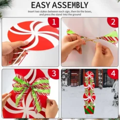 2pcs Outdoor Christmas Yard Signs With Stakes 10 2pcs Outdoor Christmas Yard Signs With Stakes -Christmas Decoration Shop 2Pcs Candy Yard Sign 3 result 600x600 1