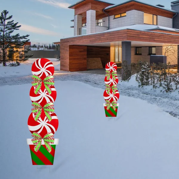 2pcs Outdoor Christmas Yard Signs With Stakes 7 2pcs Outdoor Christmas Yard Signs With Stakes - Image 5