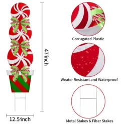 2pcs Outdoor Christmas Yard Signs With Stakes 13 2pcs Outdoor Christmas Yard Signs With Stakes -Christmas Decoration Shop 2Pcs Candy Yard Sign 6 result 600x600 1