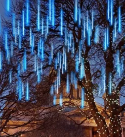 2x 8 Tubes (12in) Christmas Falling Rain Drop Icicle String Lights -Christmas Decoration Shop 2Pcs Christmas Falling Rain Drop Icicle String Lights 4 600x661 1