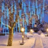 2x 8 Tubes (12in) Christmas Falling Rain Drop Icicle String Lights -Christmas Decoration Shop 2Pcs Christmas Falling Rain Drop Icicle String Lights 6 600x600 1