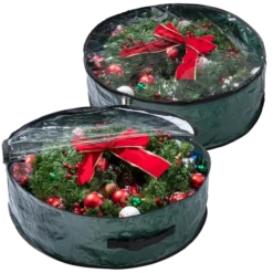 2pcs Christmas Wreath Storage Bags