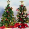 2pcs 50 LED Mini Tabletop Christmas Tree Prelit 24in -Christmas Decoration Shop 2Pcs Prelit Tabletop Christmas Tree 24in 2 1 600x600 1
