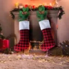 2pcs Red And Black Buffalo Plaid Christmas Stockings -Christmas Decoration Shop 2Pcs Red Jumbo Plaid Christmas Stockings 1 result 600x600 1