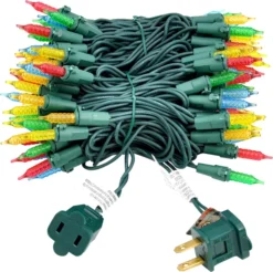 200 LED Christmas Mini String Lights 52.2ft 11 200 LED Christmas Mini String Lights 52.2ft -Christmas Decoration Shop 2Sets100count Multi Color Christmas Light 4 result 600x597 1