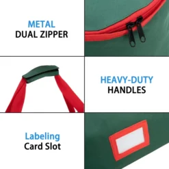 2pcs Christmas Wrapping Paper Storage Bags -Christmas Decoration Shop 2pcs Christmas Wrapping Paper Storage Bags 3 600x600 1