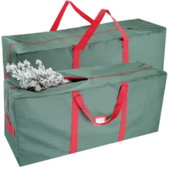2pcs Green Christmas Tree Storage Bags 48in