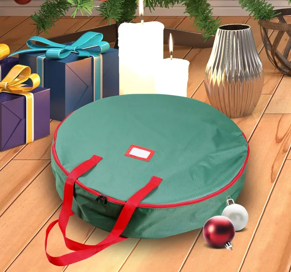 2pcs Red Christmas Wreath Bag 30in 8 2pcs Red Christmas Wreath Bag 30in - Image 6