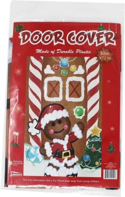 3pcs Gingerbread House Door Cover Decoration -Christmas Decoration Shop 3 Packs Christmas Ginger Bread Door Cover 3 result 600x946 1