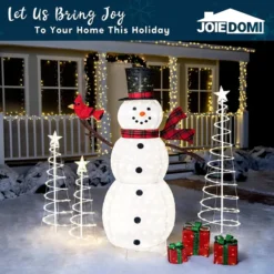 3pcs Outdoor Spiral Christmas Tree Warm White Lights -Christmas Decoration Shop 3 Packs Lighted Spiral Christmas Tree Set 5 result 600x600 1