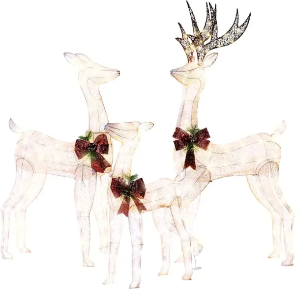 3pcs LED Christmas Reindeer Decorations 4 3pcs LED Christmas Reindeer Decorations - Image 2