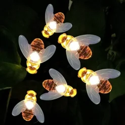 30 LED Honey Bees Fairy String Lights Warm White 21ft -Christmas Decoration Shop 30 LED Honey Bees Fairy String Lights Warm White 21ft 3 600x600 1