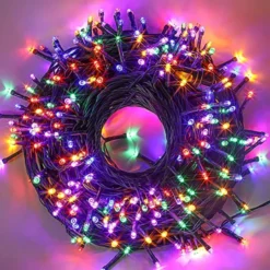 300 LED Multicolor String Lights 108.6ft -Christmas Decoration Shop 300 LED Green Wire String Lights 108 3 600x600 1
