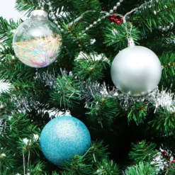 30pcs Blue, White And Silver Christmas Ball Ornaments -Christmas Decoration Shop 30Pcs Assorted Style Ball Ornaments Blue White Silver 3 6 result 600x600 1