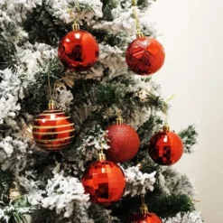 34pcs Red Christmas Ball Ornaments 9 34pcs Red Christmas Ball Ornaments -Christmas Decoration Shop 34Pcs Christmas Ball Ornaments Red 3 600x600 1