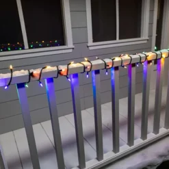 3x100 LED Multicolor Led Christmas Green Wire String Lights 26.25ft