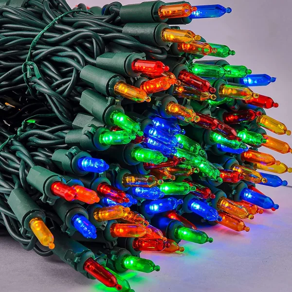 3x100 LED Multicolor Led Christmas Green Wire String Lights 26.25ft 5 3x100 LED Multicolor Led Christmas Green Wire String Lights 26.25ft - Image 3