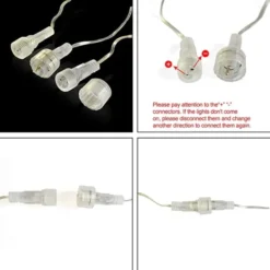 3x 8 Tubes (12in) Christmas Meteor Shower Icicle String Lights -Christmas Decoration Shop 3Pcs Christmas Meteor Shower Icicle String Lights 1 600x600 1