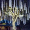 3x 8 Tubes (12in) Christmas Meteor Shower Icicle String Lights -Christmas Decoration Shop 3Pcs Christmas Meteor Shower Icicle String Lights 3 600x600 1