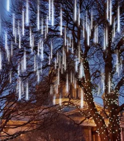 3x 8 Tubes (12in) Christmas Meteor Shower Icicle String Lights -Christmas Decoration Shop 3Pcs Christmas Meteor Shower Icicle String Lights 4 600x680 1