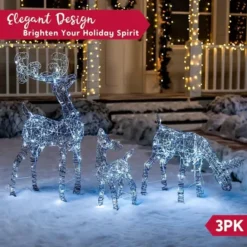 3Pcs Christmas Synthetic Rattan Reindeer Buck, Doe, Fawn -Christmas Decoration Shop 3Pcs Christmas Synthetic Rattan Reindeer Buck Doe Fawn 4 600x600 1