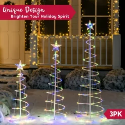 3Pcs Lighted Spiral Christmas Tree Set LED Warm White 11 3Pcs Lighted Spiral Christmas Tree Set LED Warm White -Christmas Decoration Shop 3Pcs Lighted Spiral Christmas Tree Set LED Warm White 4 result 600x600 1