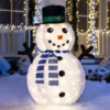 3ft 100 LED Collapsible Snowman Yard Decoration Lighted