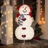 3ft LED Yard Lights - Collapsible Snowman With Earmuffs -Christmas Decoration Shop 3ft LED Yard Lights Collapsible Snowman with Earmuffs 8 600x600 1