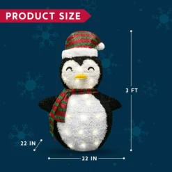 100 LED Collapsible Outdoor Christmas Decoration 3ft 13 100 LED Collapsible Outdoor Christmas Decoration 3ft -Christmas Decoration Shop 3ft Tinsel Collapsible Penguin LED Yard Light 6 result 600x600 1