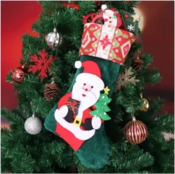 4 Pack Plush Christmas Tree Stockings -Christmas Decoration Shop 4 pack 3d Plush Christmas Stockings 4 result 600x598 1