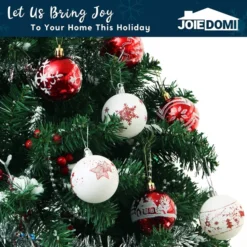 40pcs Red And White Christmas Ball Ornaments -Christmas Decoration Shop 40pcs Red and White Christmas Ball Ornaments 7 600x600 1