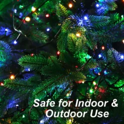 2x100 Multicolor Christmas Green Wire String Lights 21.3ft -Christmas Decoration Shop 42.6 FT 200 Count Christmas Multicolor Green Wire String Lights 5 result 600x600 1