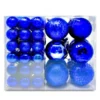 46pcs Blue Christmas Ball Ornaments Assorted Size