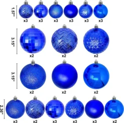 46pcs Blue Christmas Ball Ornaments Assorted Size -Christmas Decoration Shop 46Pcs Assorted Size Blue Christmas Ball Ornaments 3 600x596 1
